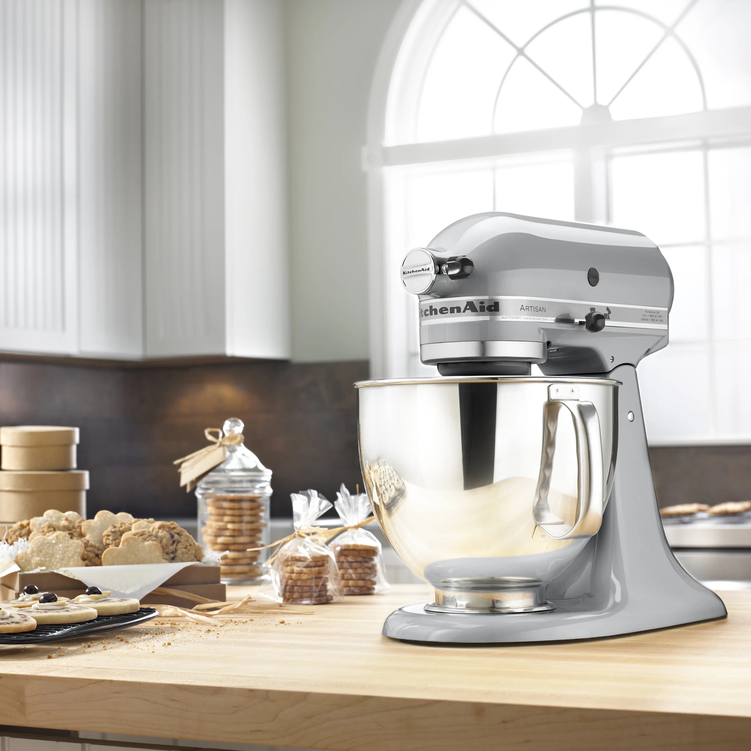 Kitchenaid Artisan Series 5 Quart Tilt Head Stand Mixer, Wildflower, KSM156CXWF