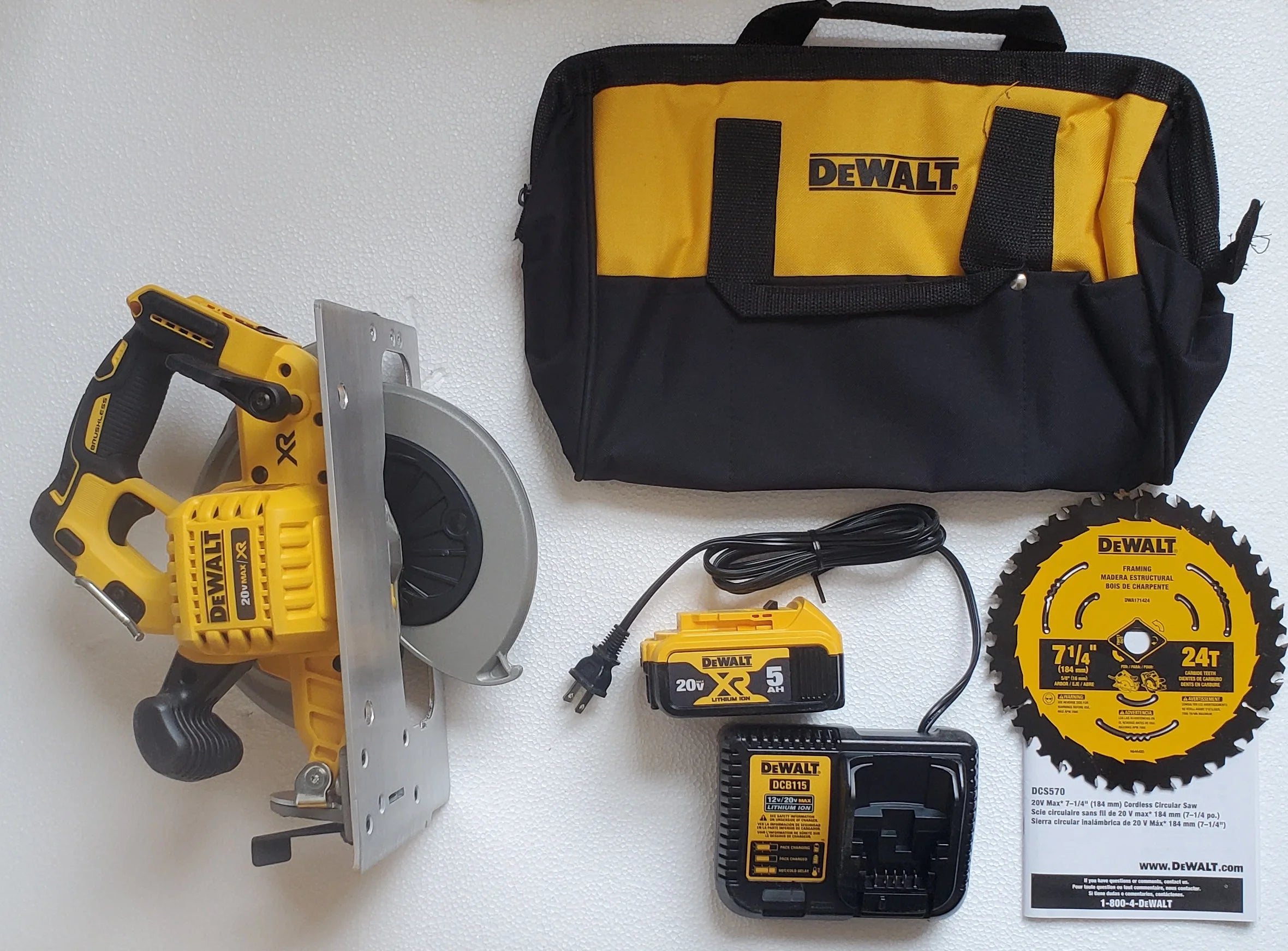 Dewalt 20V Max Brushless 7 1/4 Circ Saw Kit