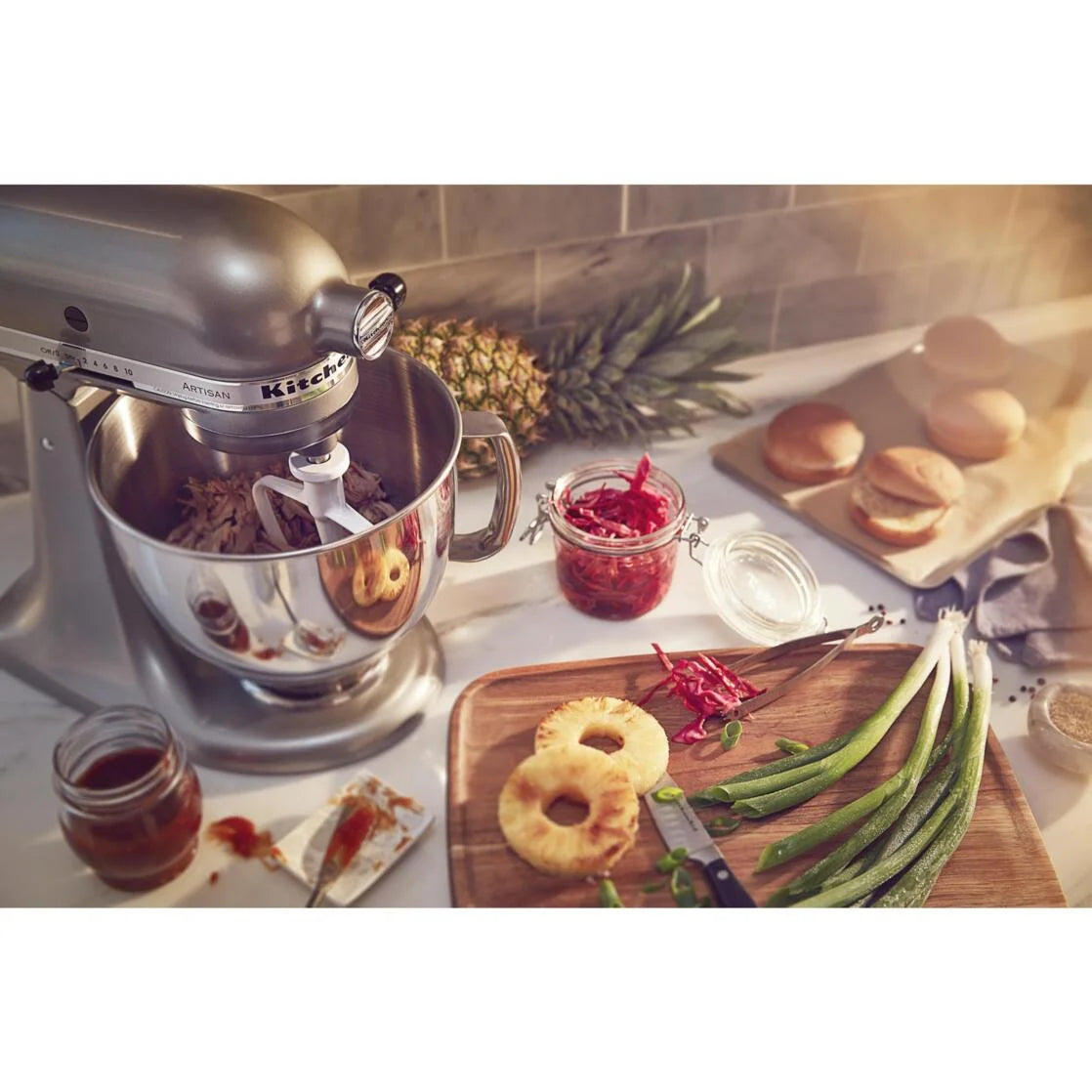 Kitchenaid Artisan Series 5 Quart Tilt Head Stand Mixer, Wildflower, KSM156CXWF