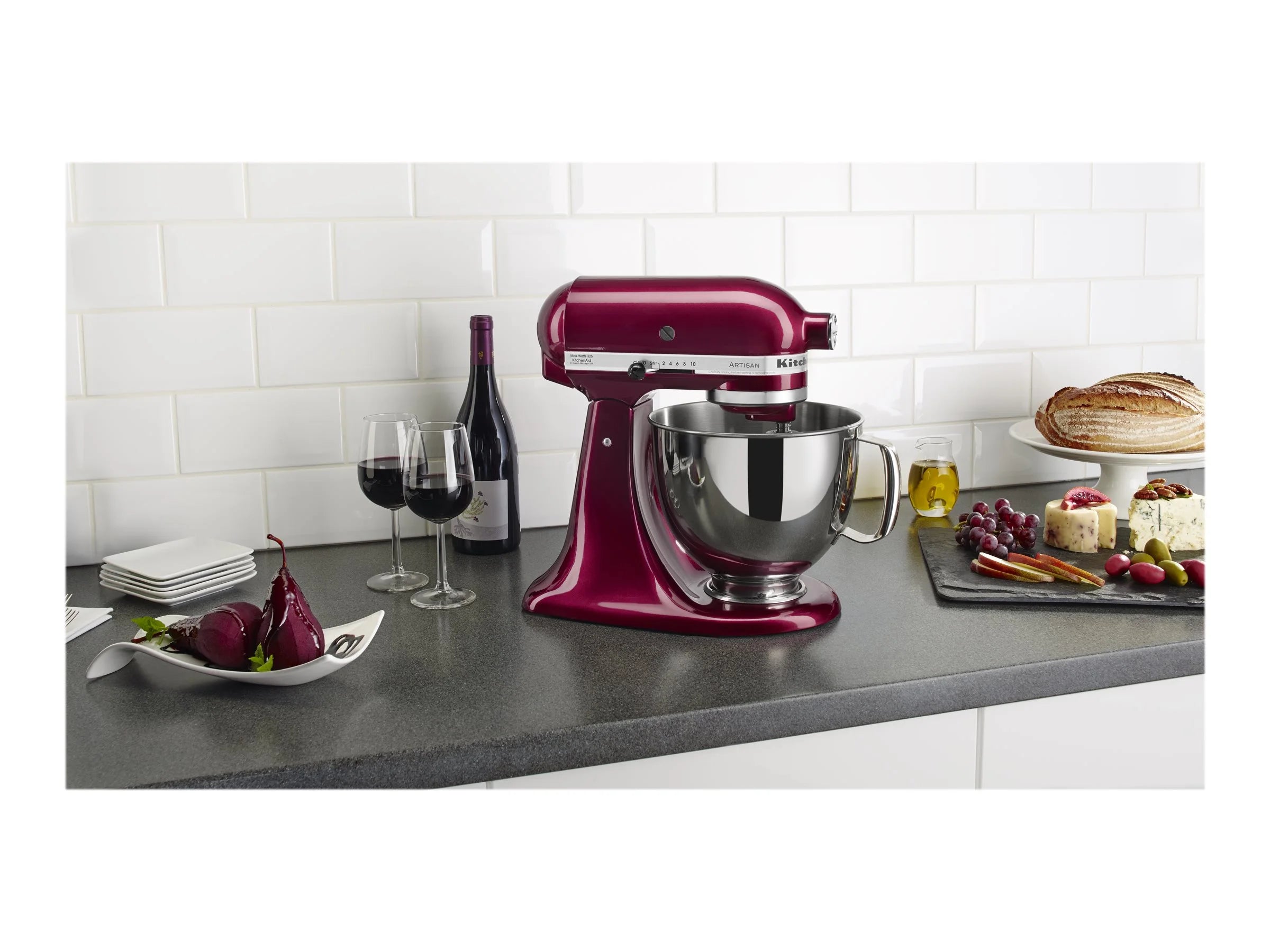 Kitchenaid Artisan Series 5 Quart Tilt Head Stand Mixer, Wildflower, KSM156CXWF
